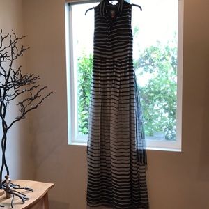 Vince Camuto Maxi Strip Dress